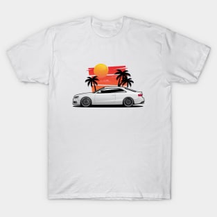 White A5 S5 Coupe T-Shirt